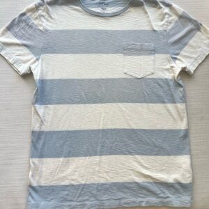 J. Crew Blue and White Striped Tee New!